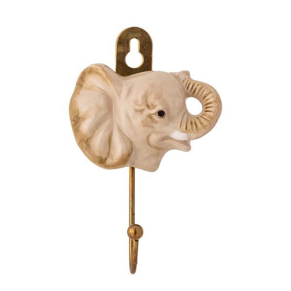 Бежова стенна керамична кука Nosa – Bloomingville Mini-image-2