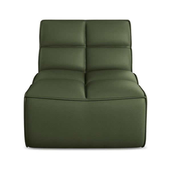 Зелен модул за диван от изкуствена кожа Kalai – Makamii