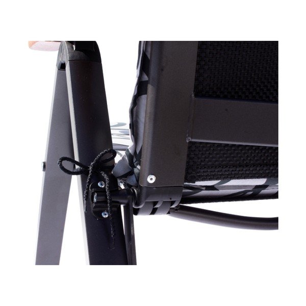 Черен метален градински стол Ass Comfort - Sun Garden-image-2