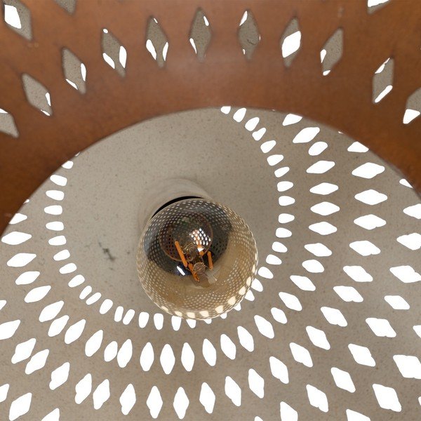 Висящо осветително тяло в златист цвят с метален абажур ø 56 cm – Ixia-image-1