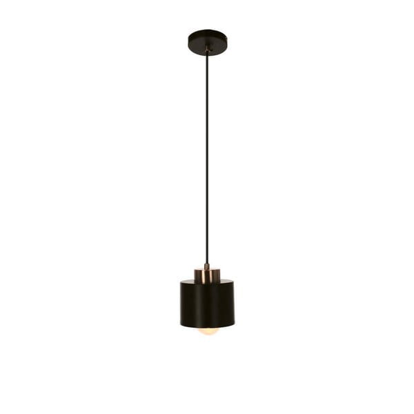 Черна метална висяща лампа ø 12 cm Olena - Candellux Lighting