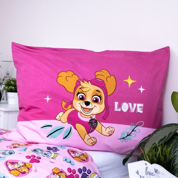 Единично  детско спално бельо от микрофибър 140x200 cm Paw Patrol  – Jerry Fabrics-image-3