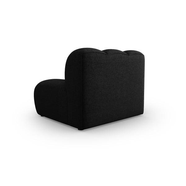 Черно-антрацитен модулен диван (среден модул) Lupine – Micadoni Home-image-3