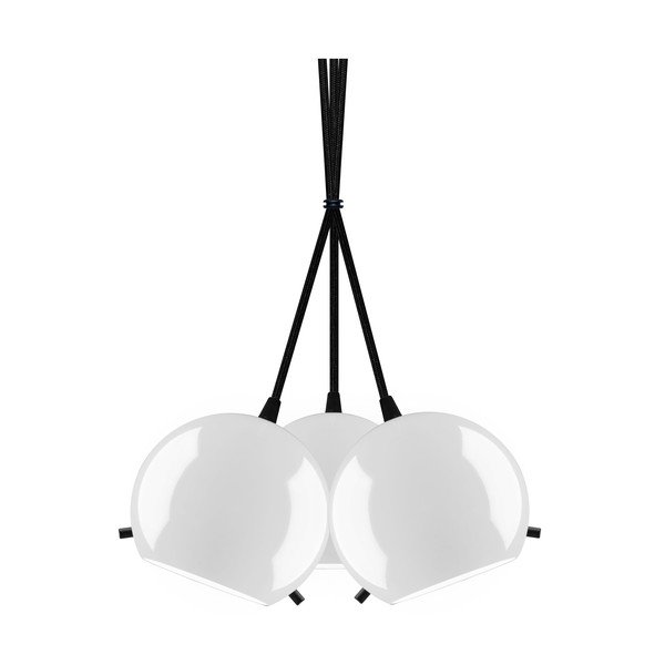 Černo-bílé lesklé závěsné světlo Sotto Luce MYOO Elementary 3BS-image-2