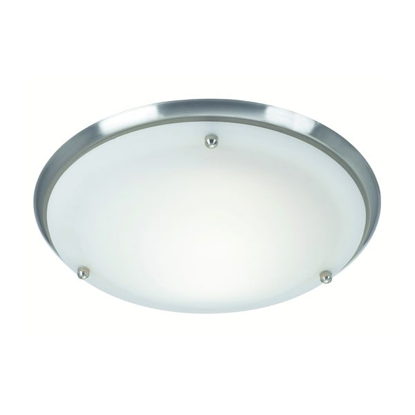 Лампа за таван в бяло-сребристо със стъклен абажур ø 27,5 cm Are - Markslöjd