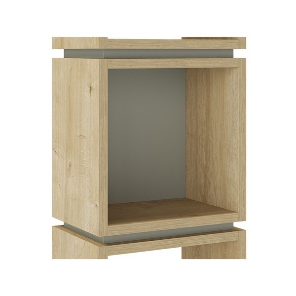 Зелено-естествена библиотека от декор от дъб  32x167 cm Lofty – Marckeric-image-4