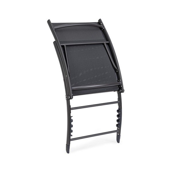 Антрацитен градински шезлонг метален Taylor – Bizzotto-image-4