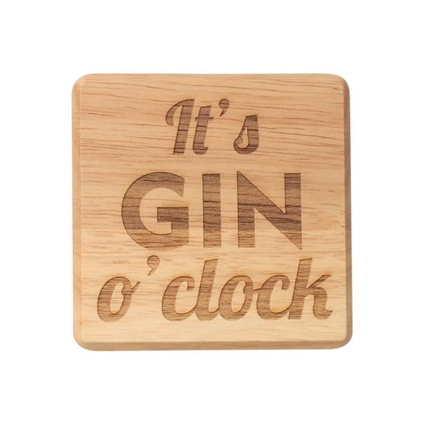 Подложка от екзотична дървесина It's Gin O'Clock - T&G Woodware