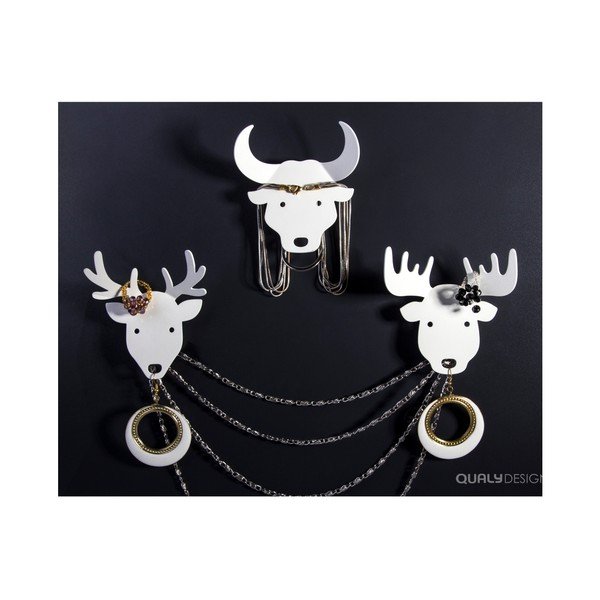 Věšák na klíče Moose, bílý-image-4