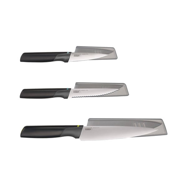 Комплект ножове с покритие 3 бр. от неръждаема стомана Elevate – Joseph Joseph
