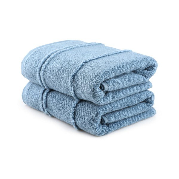 Сини кърпи в комплект от 2 бр. от тери 50x90 cm Arden – Foutastic