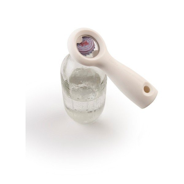 Bílý otvírák Qualy&CO Bottle Opener-image-1