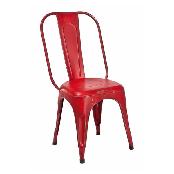 Sada 4 červených jídelních židlí 13Casa Industry