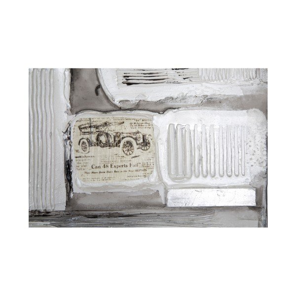 Ručně malovaný nástěnný obraz Mauro Ferretti Dipinto Su Tela Silver Stroke, 150 x 50 cm-image-1