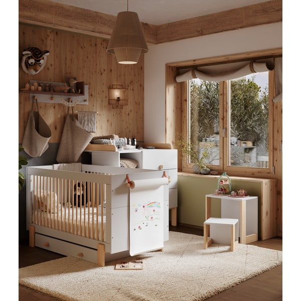 Светлосива маса за преобличане Cube - Pinio-image-4