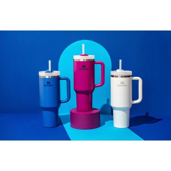 Бял термос със сламка от неръждаема стомана 1,18 l Quencher H2.0 FlowState Tumbler Frost – Stanley-image-2