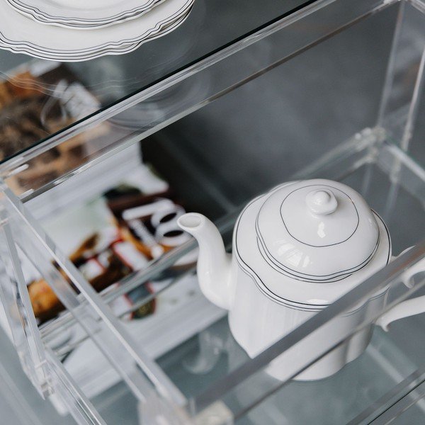 Бял чайник от костен порцелан 1,3 l Odette – S|P Collection-image-1