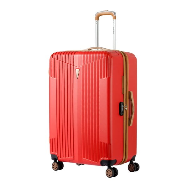 Červený kufr na kolečkách Murano Miami