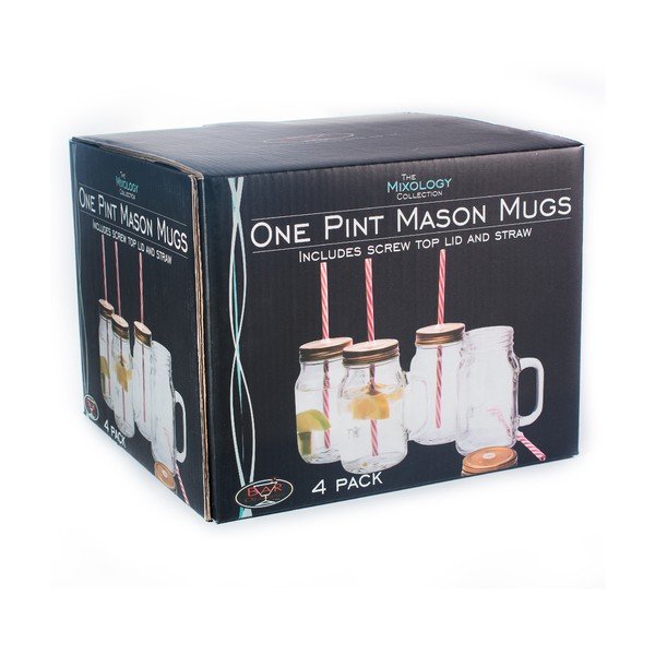 Комплект от 4 буркана Mason, 620 ml - Original Products-image-3