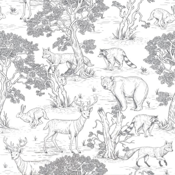 Хартиен детски тапет 100 cm x 280 cm Animals – Dekornik
