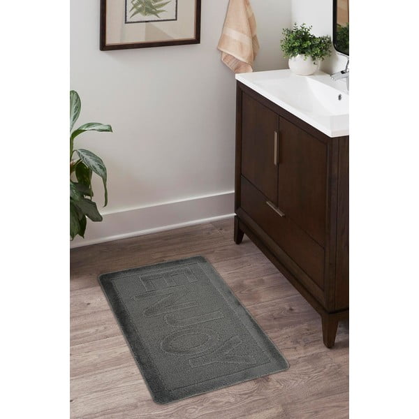Антрацитен килим за баня 60x100 cm Enjoy – Foutastic-image-3
