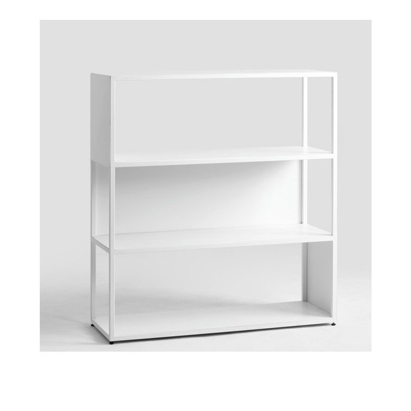Бяла етажерка за книги Custom Form Hyller Side, височина 110 cm - CustomForm-image-1