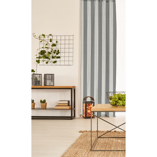 Сива завеса Cortina Hogar Сиви ивици - Really Nice Things-image-1