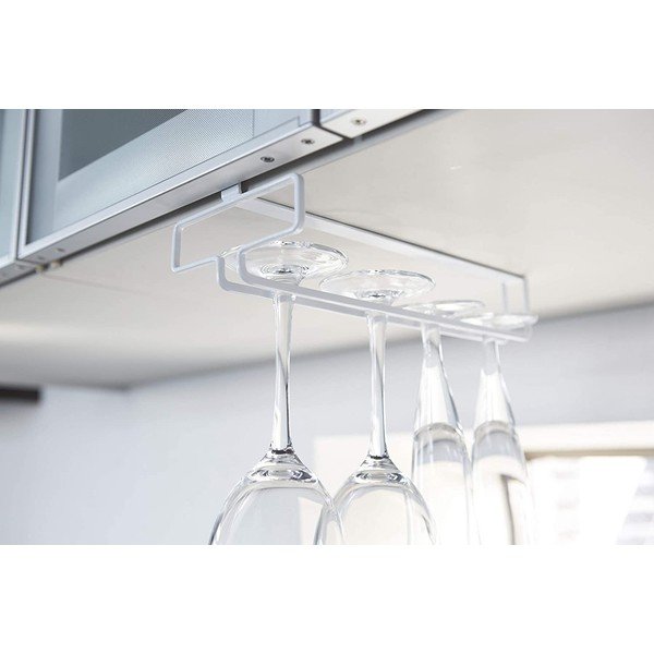 Бял висящ метален държач за чаши Tower – YAMAZAKI-image-2