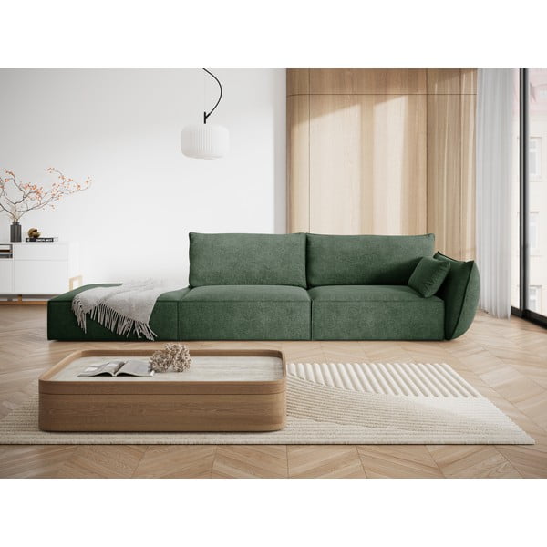 Тъмнозелен шезлонг (десен ъгъл) Vanda – Mazzini Sofas-image-1
