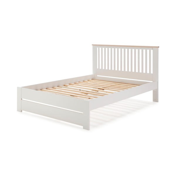 Бяло двойно легло с решетка 140x190 cm Leba - Marckeric