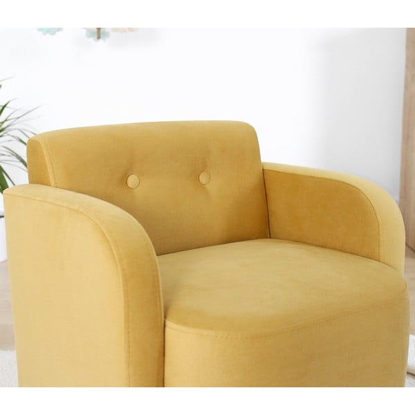 Жълт детски фотьойл Volie – Artie-image-2