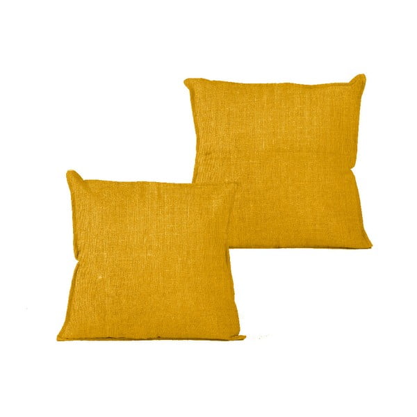 Калъфка за възглавница Жълта, 45 x 45 cm - Linen Couture