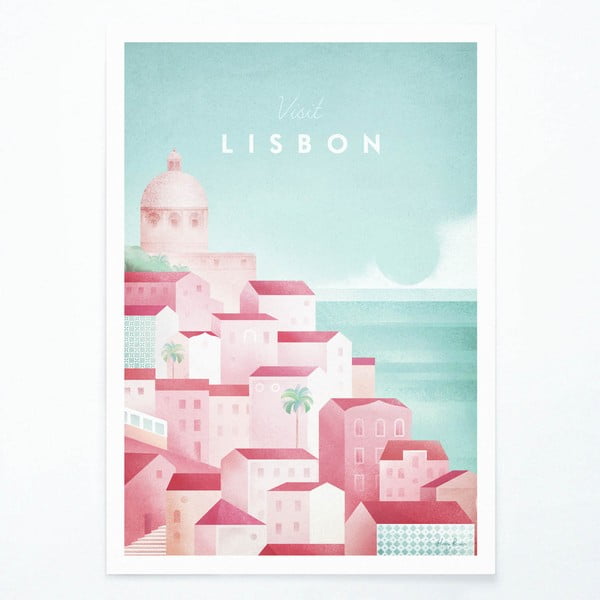 Плакат , A2 Lisbon - Travelposter