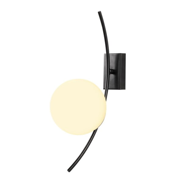 Бяла/черна стенна лампа Hilal – Opviq lights-image-1