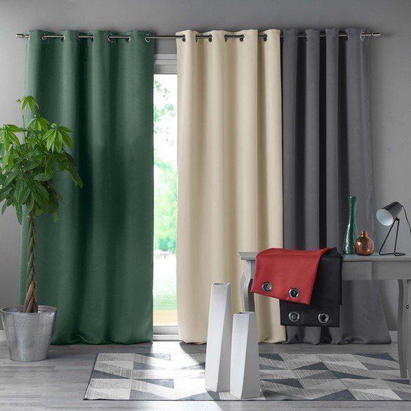 Кремаво затъмняващо перде 135x240 cm Occult – douceur d'intérieur-image-2