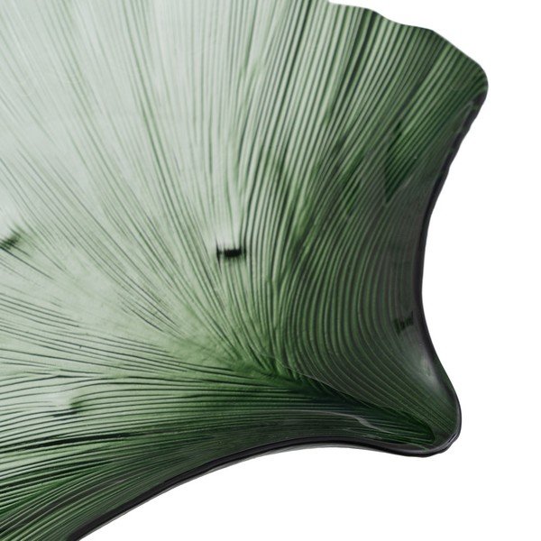 Стъклен декоративен поднос 31x33 cm Gingko – Ixia-image-1