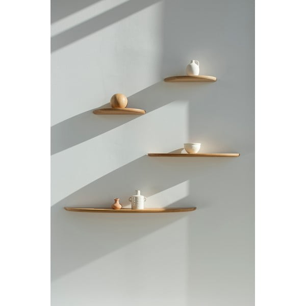 Рафтове от дъбова дървесина в естествен цвят Mu - Gazzda-image-3