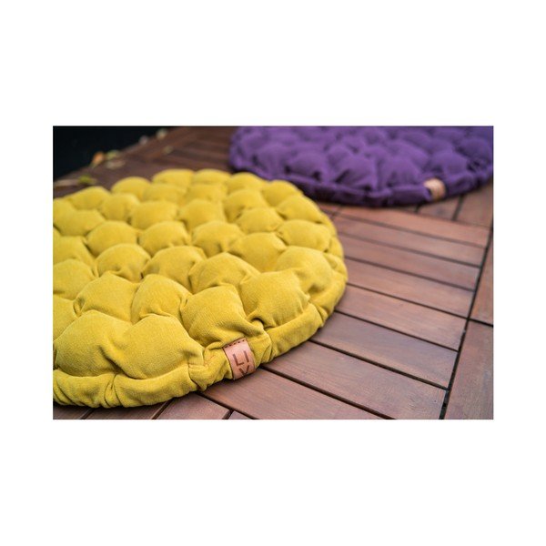 Светлосиня възглавница за сядане с масажни топчета , ⌀ 75 cm Bloom - Linda Vrňáková-image-4