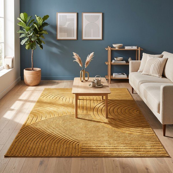 Килим в цвят жълта охра 200x290 cm Whirl – ESTE-image-4