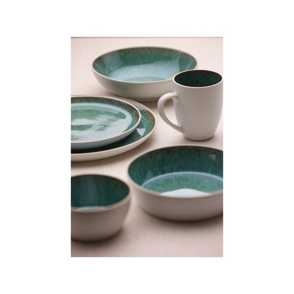 Бяла/зелена глинена купичка 850 ml Gastro White/Green – Bitz-image-2