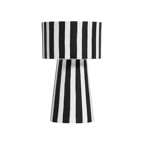 Черно-бяла керамична ваза Toppu, ⌀ 24 cm - OYOY
