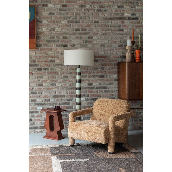 Жълто шенилово кресло Kent – Dutchbone-image-1