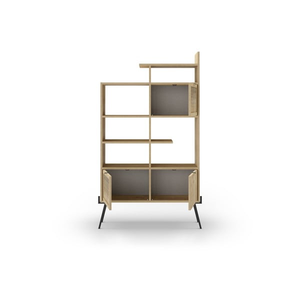 Етажерка за книги в дъбов декор в естествен цвят 95x170 cm Ecrin - Marckeric-image-2