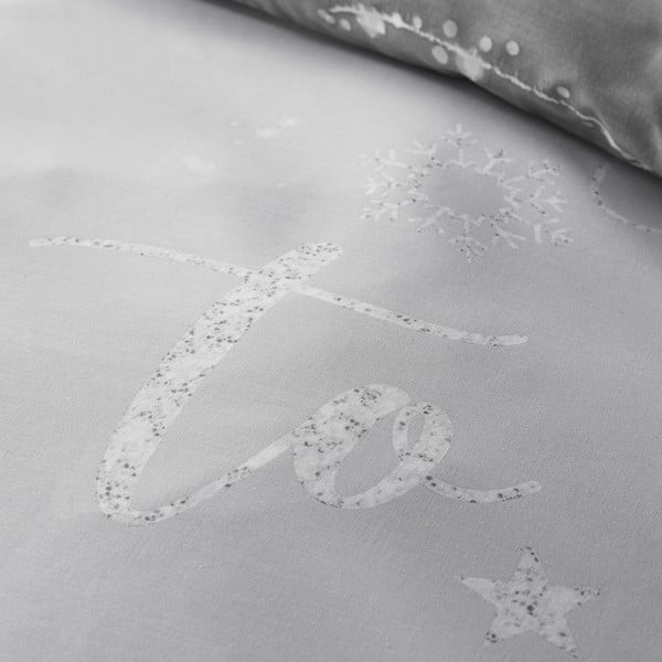 Сиво единично  спално бельо 135x200 cm A Lot Like Christmas – Catherine Lansfield-image-4