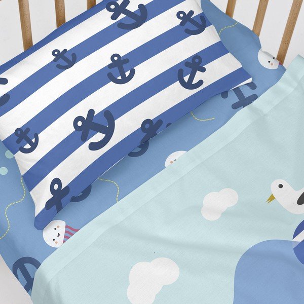 Бебешки памучен чаршаф Happynois , 120 x 60 cm Yellow Submarine - Mr. Fox-image-4