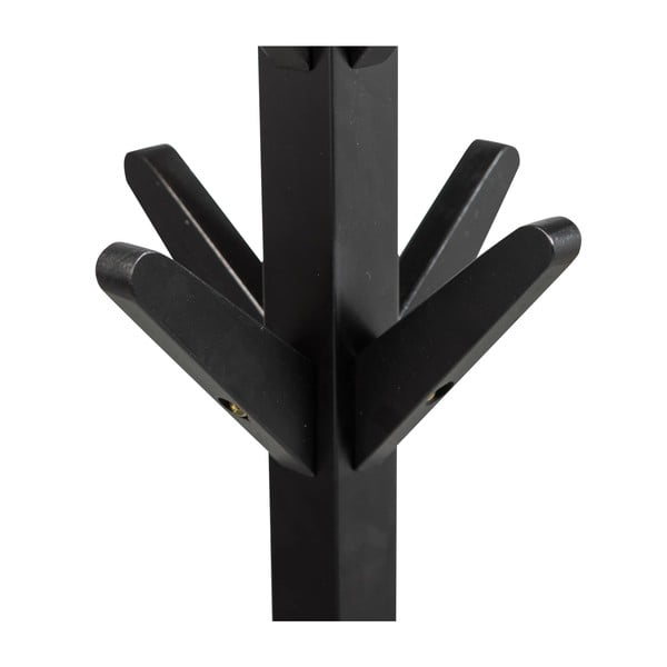 Черна стойка за връхни дрехи от масивна бреза Studio – WOOOD-image-3