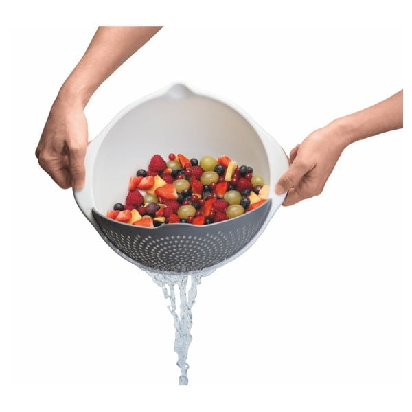 Бяла купа с цедка 2в1 , Ø 28 cm - Metaltex-image-3