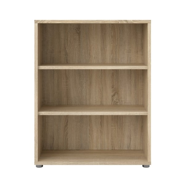 Модулен шкаф за книги в дъбов декор в естествен цвят 89x113 cm Prima - Tvilum