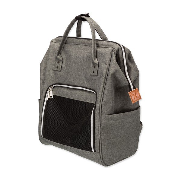 Сива раница за домашни любимци 22x32 cm Trixie Ava – Plaček Pet Products