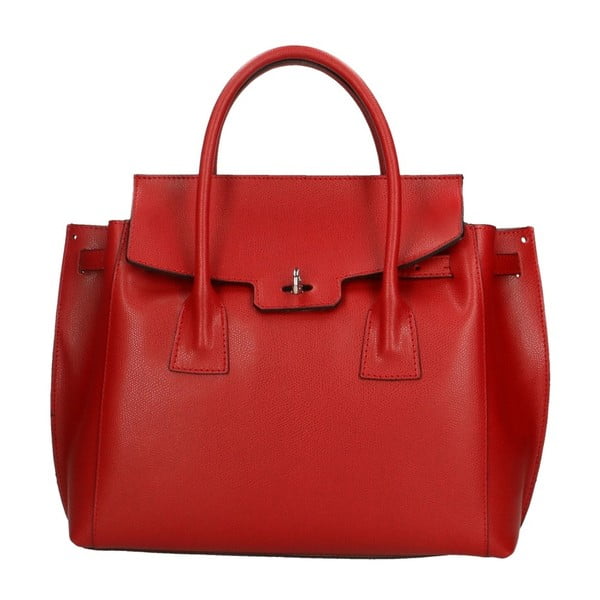 Червена кожена чанта Lana - Roberto Buono
